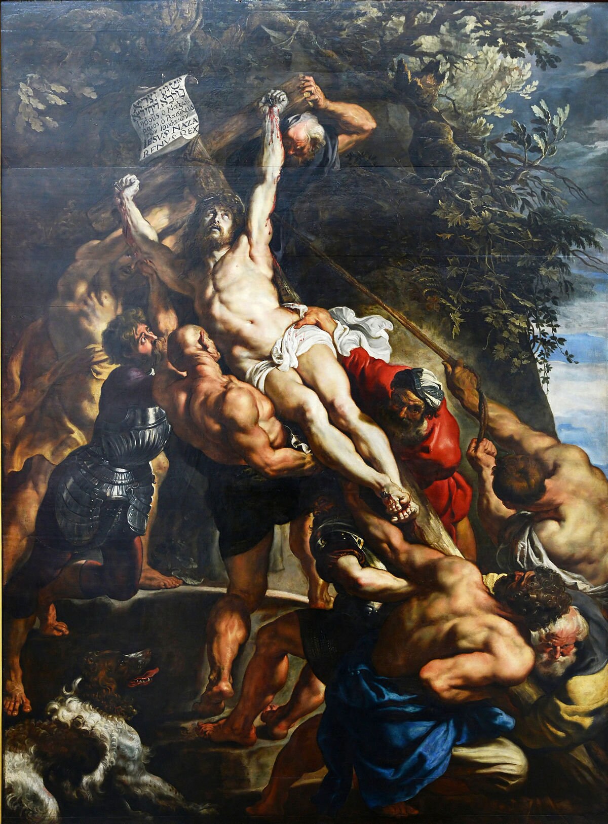 Rubens' Elevation of the Cross, Oil Painting Reproduction, Framed Christian Wall Art | artwork image 2