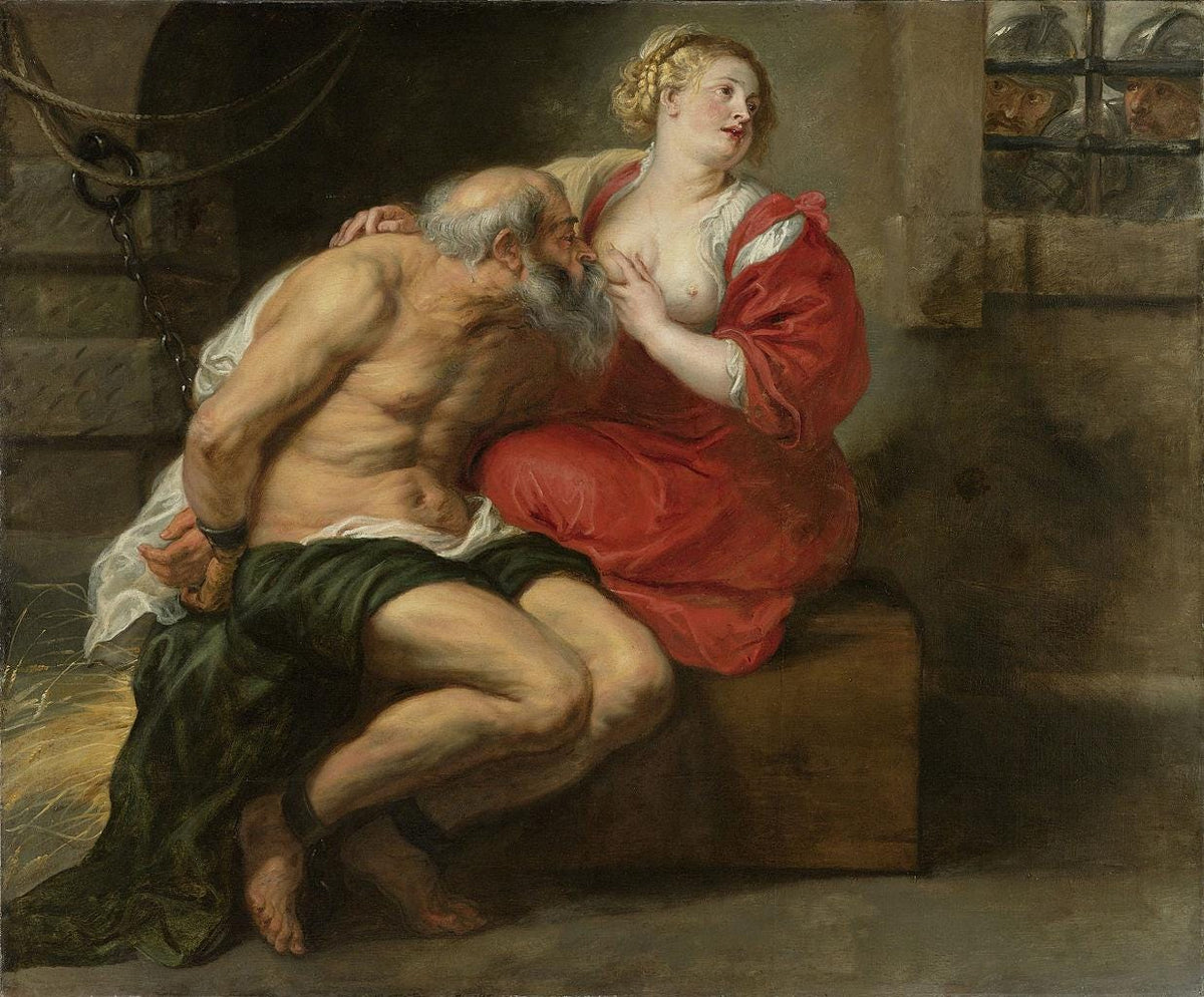 Rubens Cimon And Pero Oil Painting Reproduction, Framed Canvas Wall Art | BoselliArt hand-painted oil painting