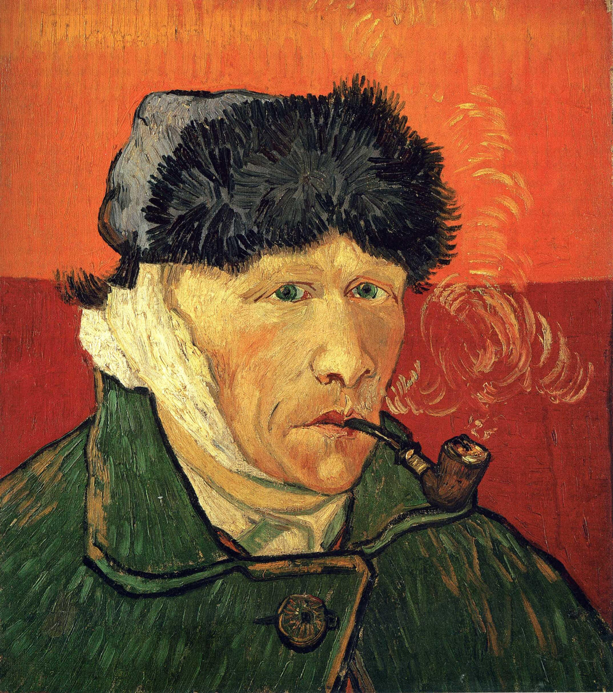 Van Gogh Self Portrait with Bandaged Ear, Oil Painting Reproduction | BoselliArt hand-painted oil painting