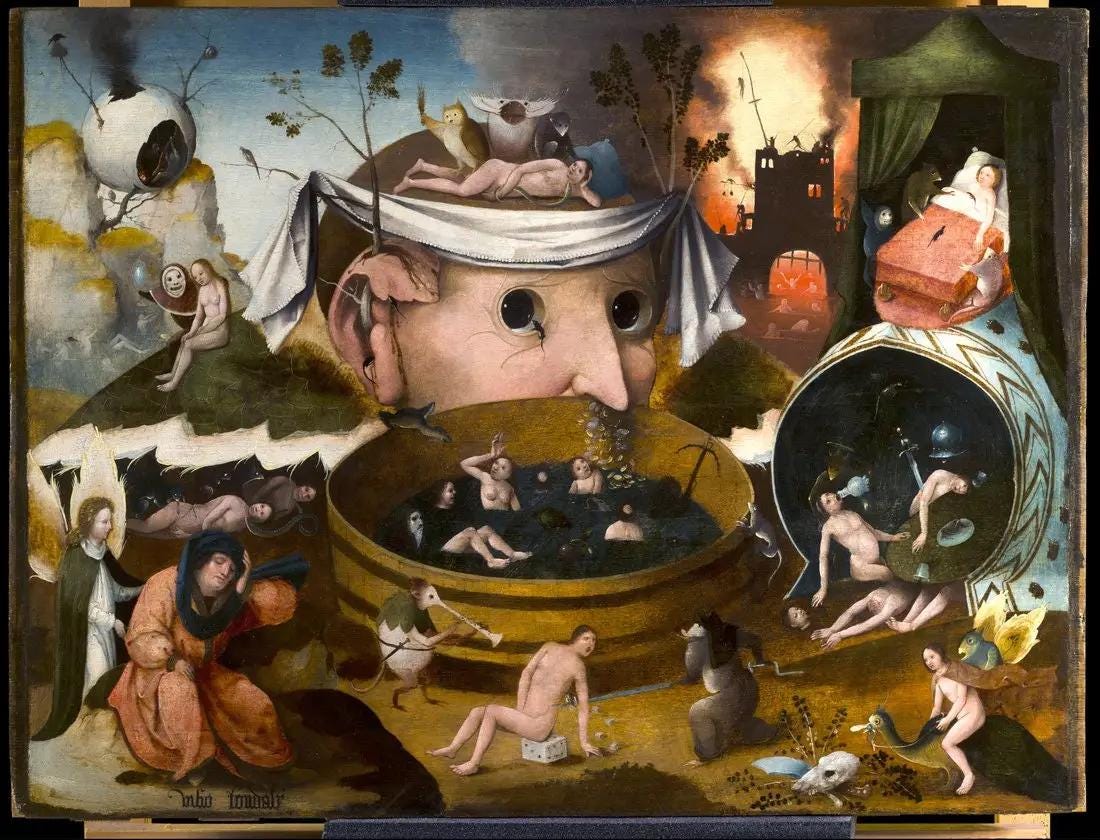 Bosch Tondal's Vision Oil Painting Reproduction, Renaissance Home Decor | BoselliArt hand-painted oil painting