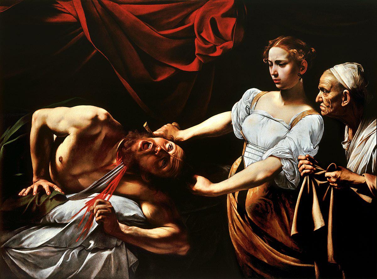 Caravaggio Judith Beheading Holofernes, Framed Oil Painting Reproduction | BoselliArt hand-painted oil painting