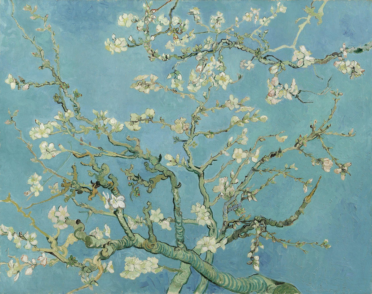 Van Gogh Almond Blossom Oil Painting Reproduction, Framed Canvas Art | BoselliArt hand-painted oil painting