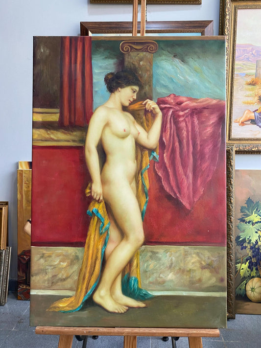Elegant Nude Female Oil Painting, Classical Style Fine Art | artwork image 2