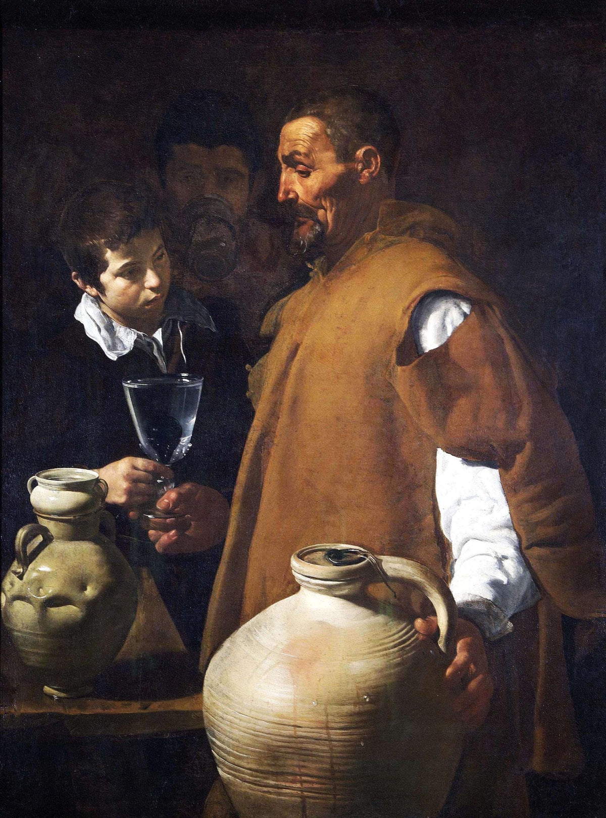 Velazquez Waterseller of Seville Oil Painting Reproduction, Baroque Wall Art | BoselliArt hand-painted oil painting