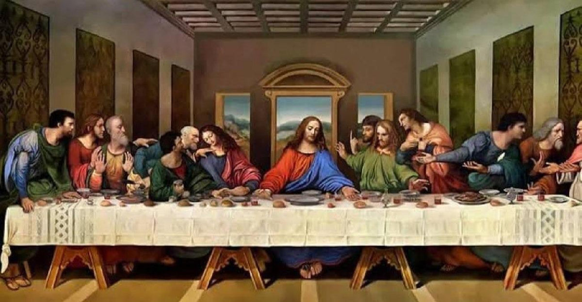 Leonardo Da Vinci The Last Supper Oil Painting Reproduction, Renaissance Christian Wall Decor | BoselliArt hand-painted oil p