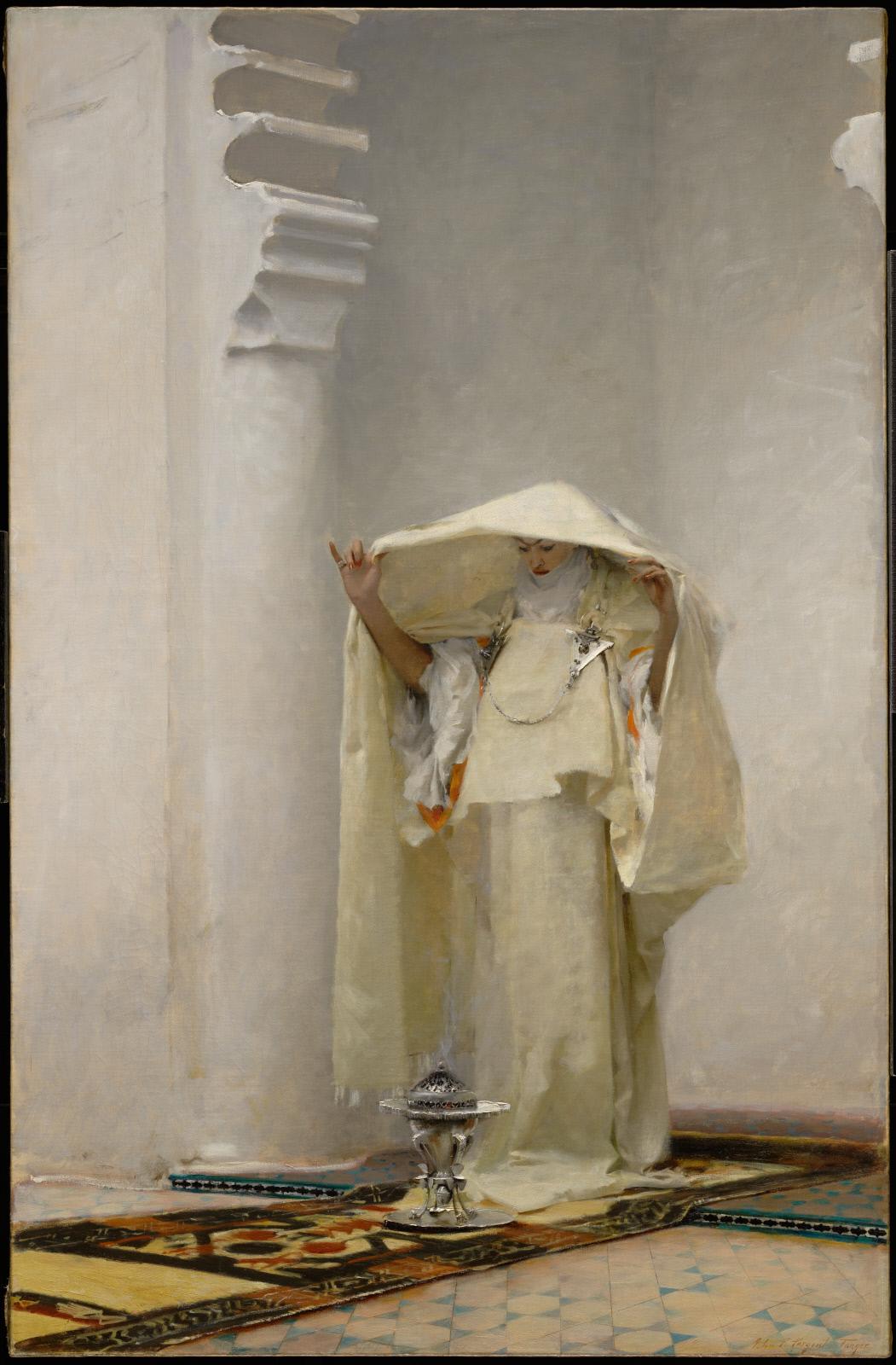 John Singer Sargent Fumee d'ambre gris (Smoke of Ambergris) Canvas frame, Orientalist Art | BoselliArt hand-painted oil paint