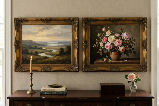 Landscape & Flower Oil Paintings: Timeless Nature Art for Classic Interiors