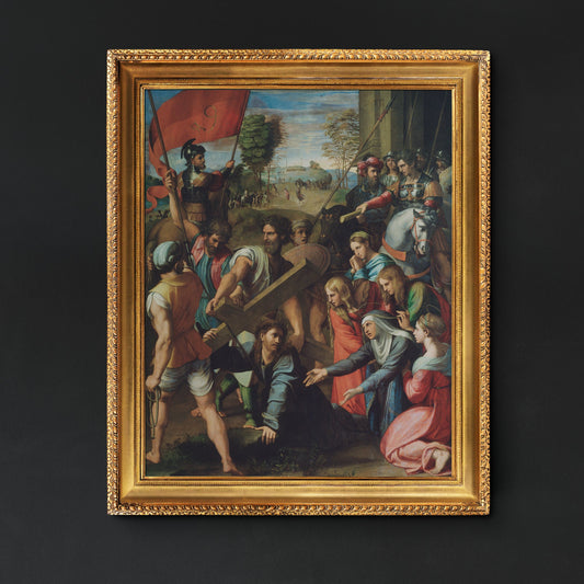 Raphael, Christ Falling, Oil Painting Reproduction, Framed Renaissance Wall Art | artwork image 2