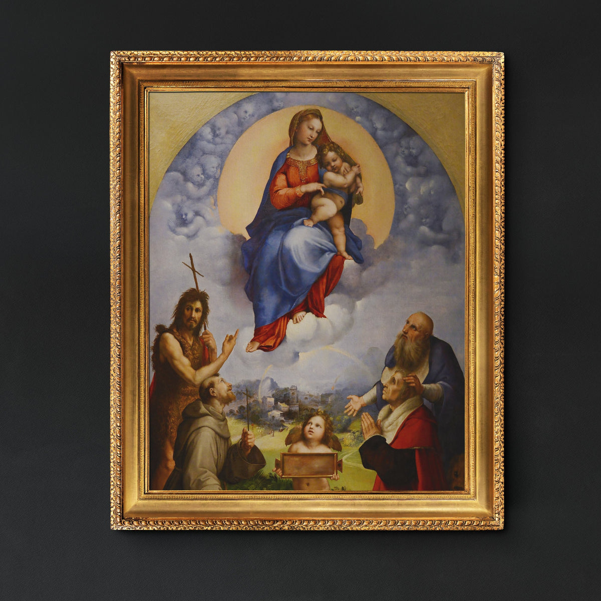 Raphael Madonna of Foligno, Reproduction Oil Painting on Canvas | artwork image 3