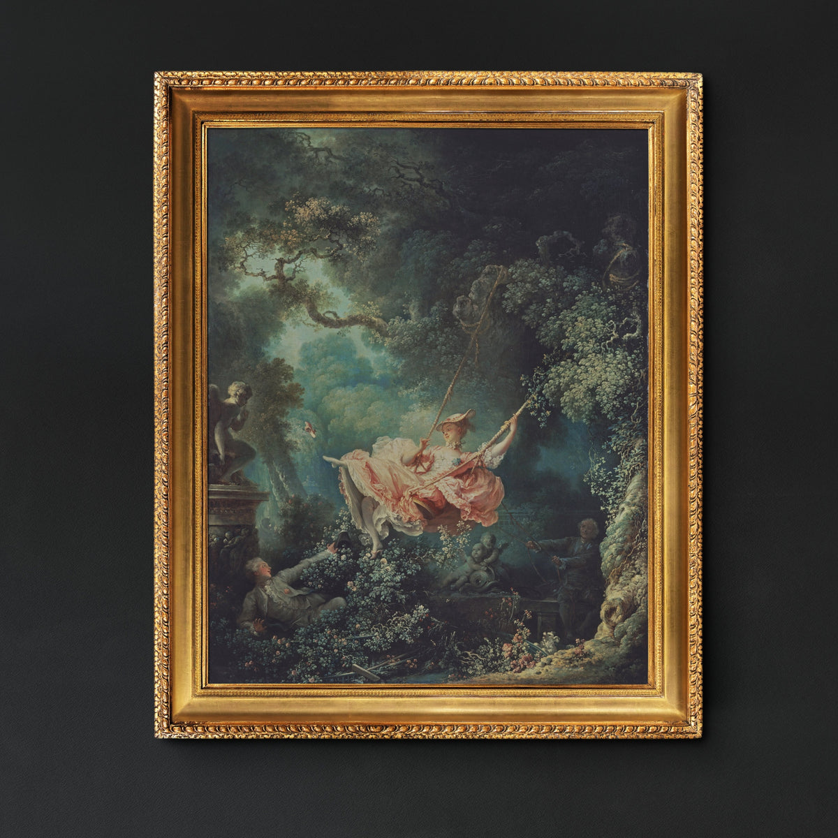 Fragonard The Swing, Oil Painting Reproduction, Framed Wall Art | artwork image 2
