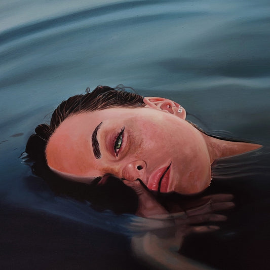 Anxiety Woman Oil Painting, Figurative Art, Home Decor | BoselliArt hand-painted oil painting
