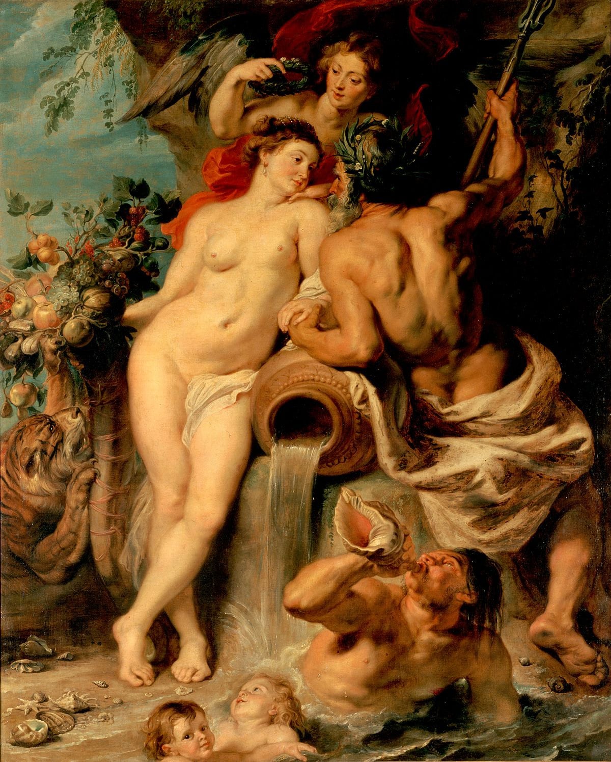 Rubens "Union of Earth and Water" Oil Painting Reproduction, Framed Wall Art | BoselliArt hand-painted oil painting