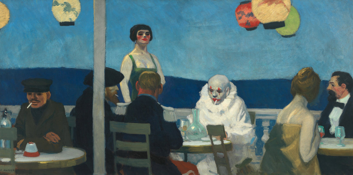 Edward Hopper Soir Bleu, Oil Painting Reproduction, Wall Art Decor | BoselliArt hand-painted oil painting
