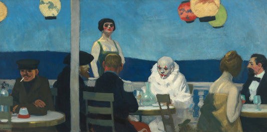 Edward Hopper Soir Bleu, Oil Painting Reproduction, Wall Art Decor | BoselliArt hand-painted oil painting