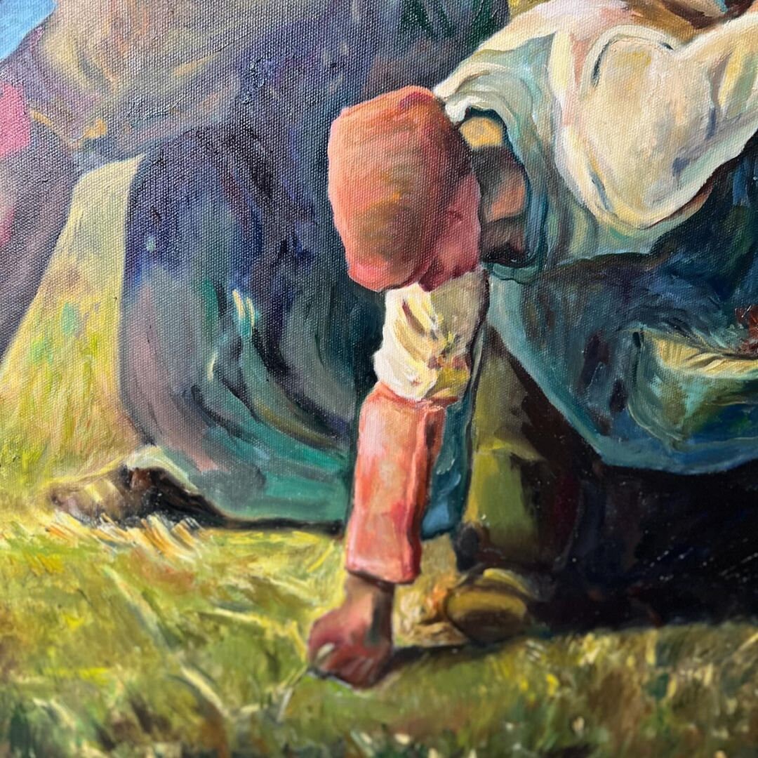 Jean-Francois Millet's The Gleaners, Hand-Painted Oil Painting Reproduction | artwork image 3