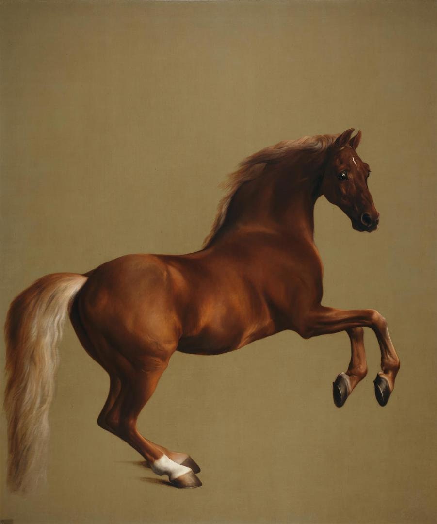 Whistlejacket Horse Oil Painting Reproduction, Equestrian Wall Art | BoselliArt hand-painted oil painting