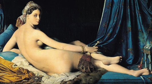 The Grande Odalisque Oil Painting Reproduction, Ingres Woman Wall Art | BoselliArt hand-painted oil painting