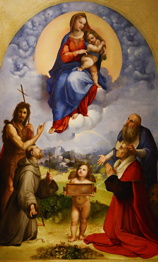 Raphael Madonna of Foligno, Reproduction Oil Painting on Canvas | artwork image 2