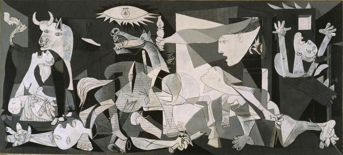 Pablo Picasso "Guernica" Oil Painting Reproduction, Large Wall Art | BoselliArt hand-painted oil painting