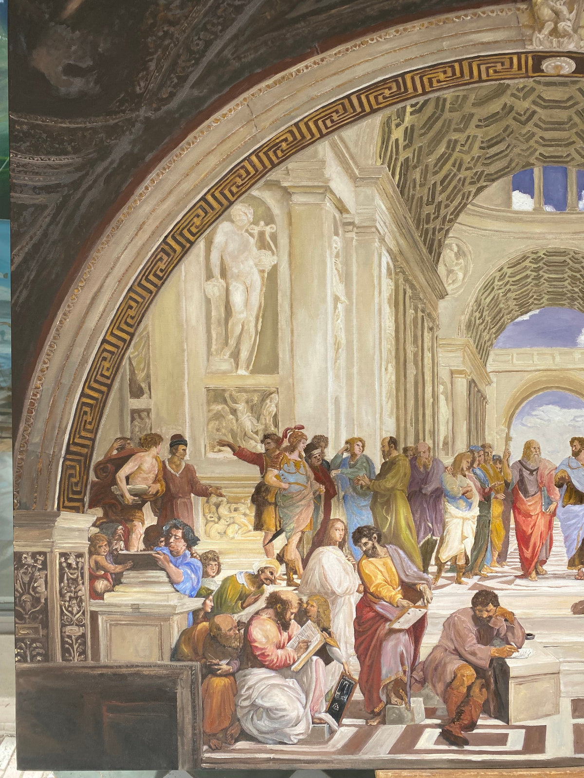 Raphael's School of Athens, Oil Painting Reproduction, Framed Wall Art | artwork image 3