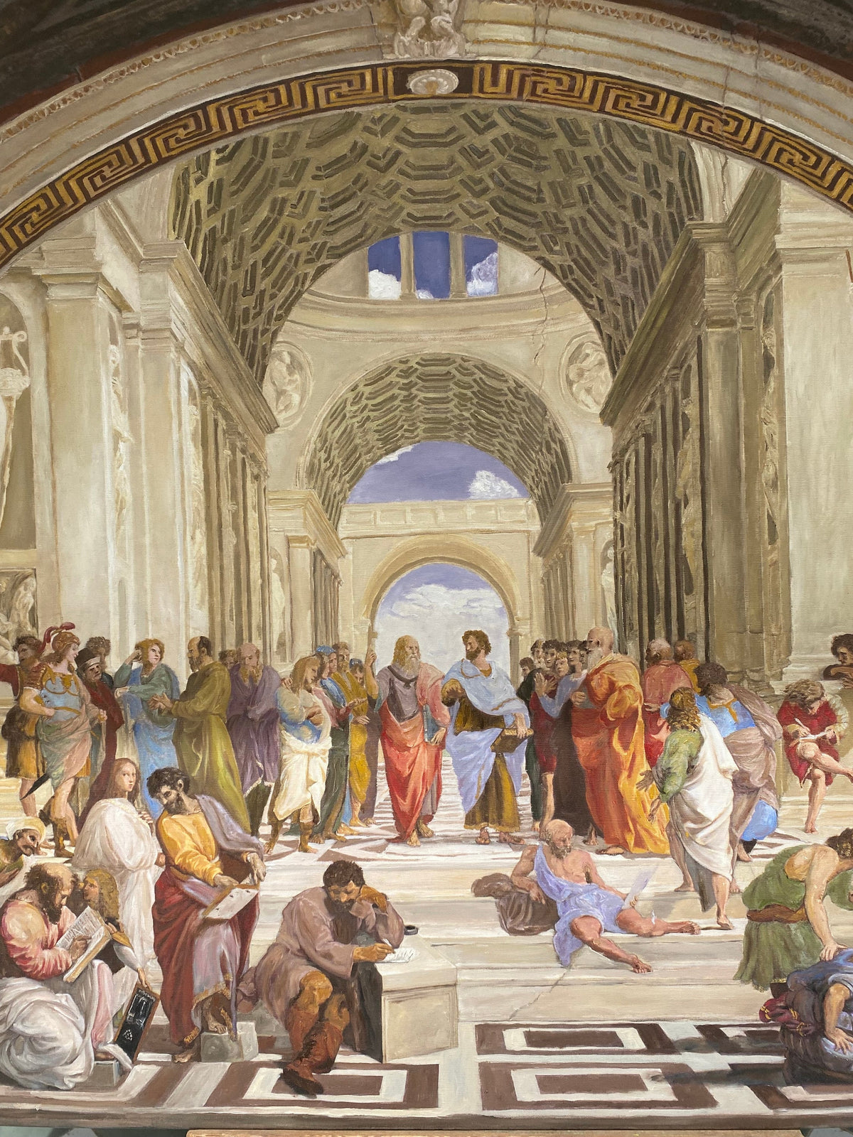 Raphael's School of Athens, Oil Painting Reproduction, Framed Wall Art | artwork image 4