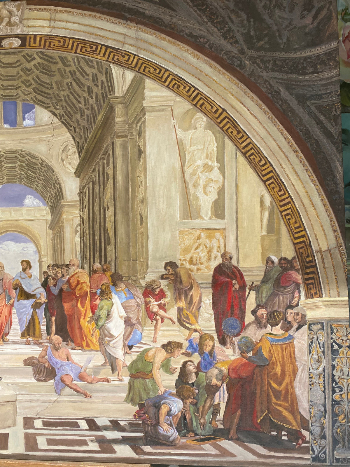 Raphael's School of Athens, Oil Painting Reproduction, Framed Wall Art | artwork image 5