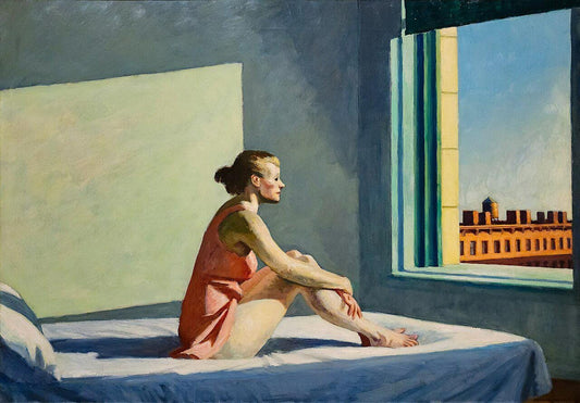 Edward Hopper Morning Sun, Framed Oil Painting Reproduction, Home Decor | BoselliArt hand-painted oil painting