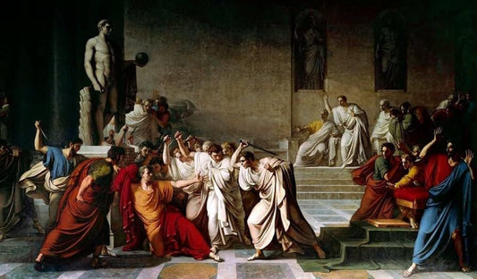 Vincenzo Camuccini, The Death of Julius Caesar, Oil Painting Reproduction | BoselliArt hand-painted oil painting