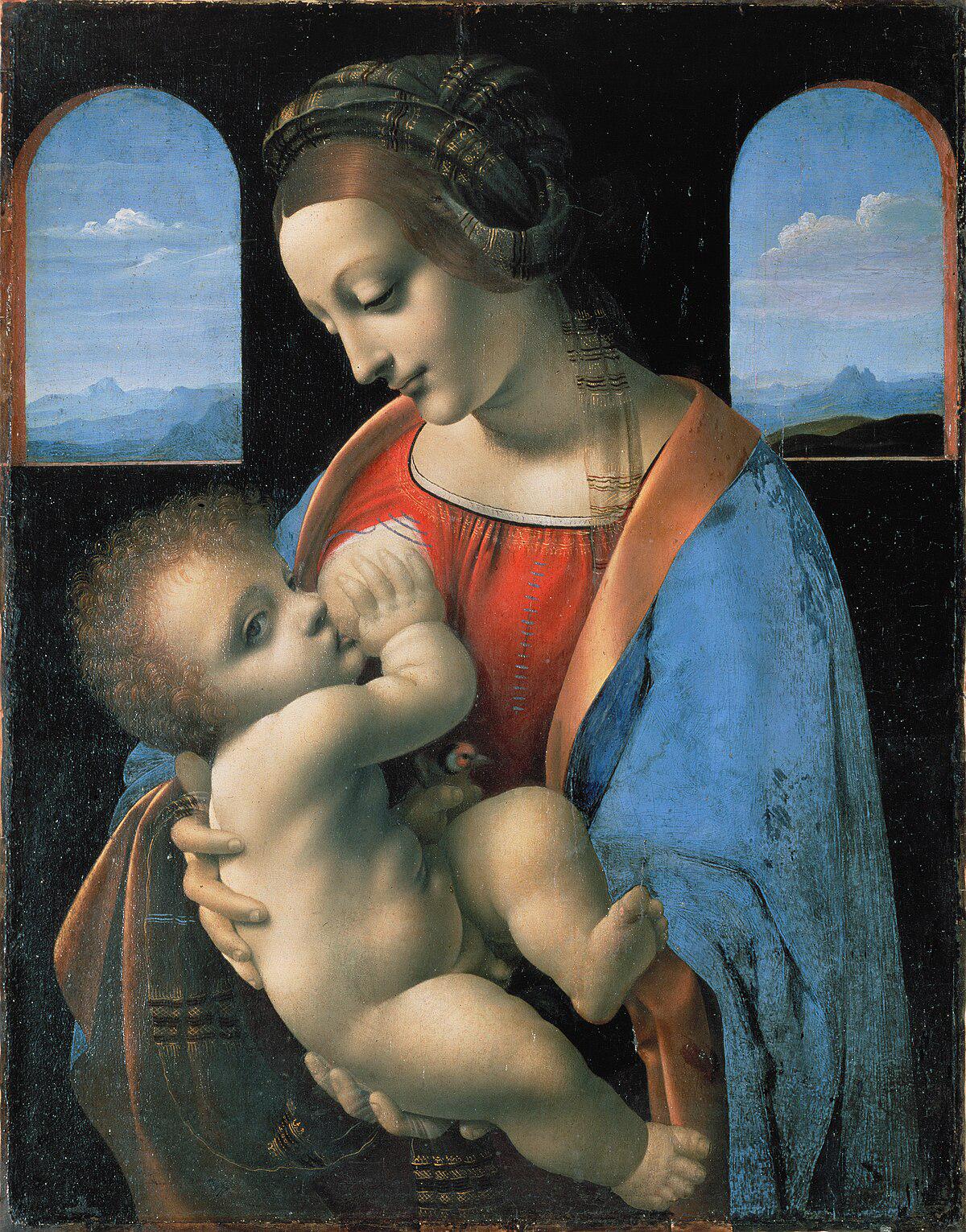 Leonardo da Vinci Madonna Litta, Renaissance Oil Painting Reproduction | BoselliArt hand-painted oil painting