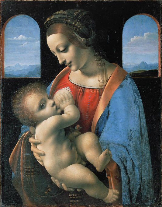 Leonardo da Vinci Madonna Litta, Renaissance Oil Painting Reproduction | BoselliArt hand-painted oil painting