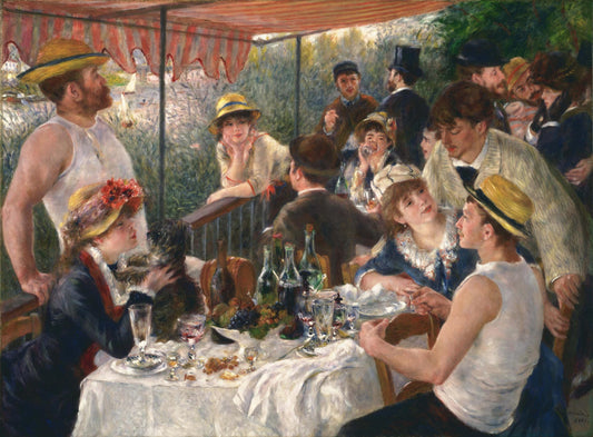 Renoir Luncheon of the Boating Party, Impressionist Oil Painting Reproduction | BoselliArt hand-painted oil painting