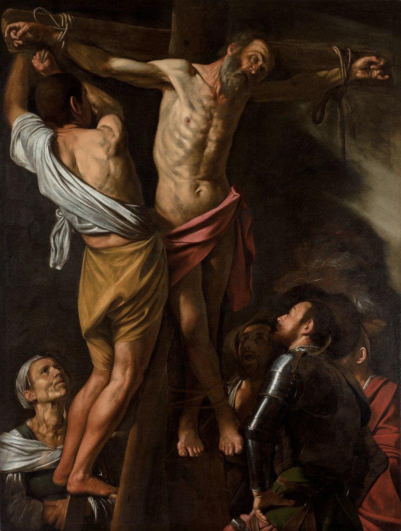 Caravaggio Saint Andrew Oil Painting Reproduction, Framed Canvas Wall Art | BoselliArt hand-painted oil painting