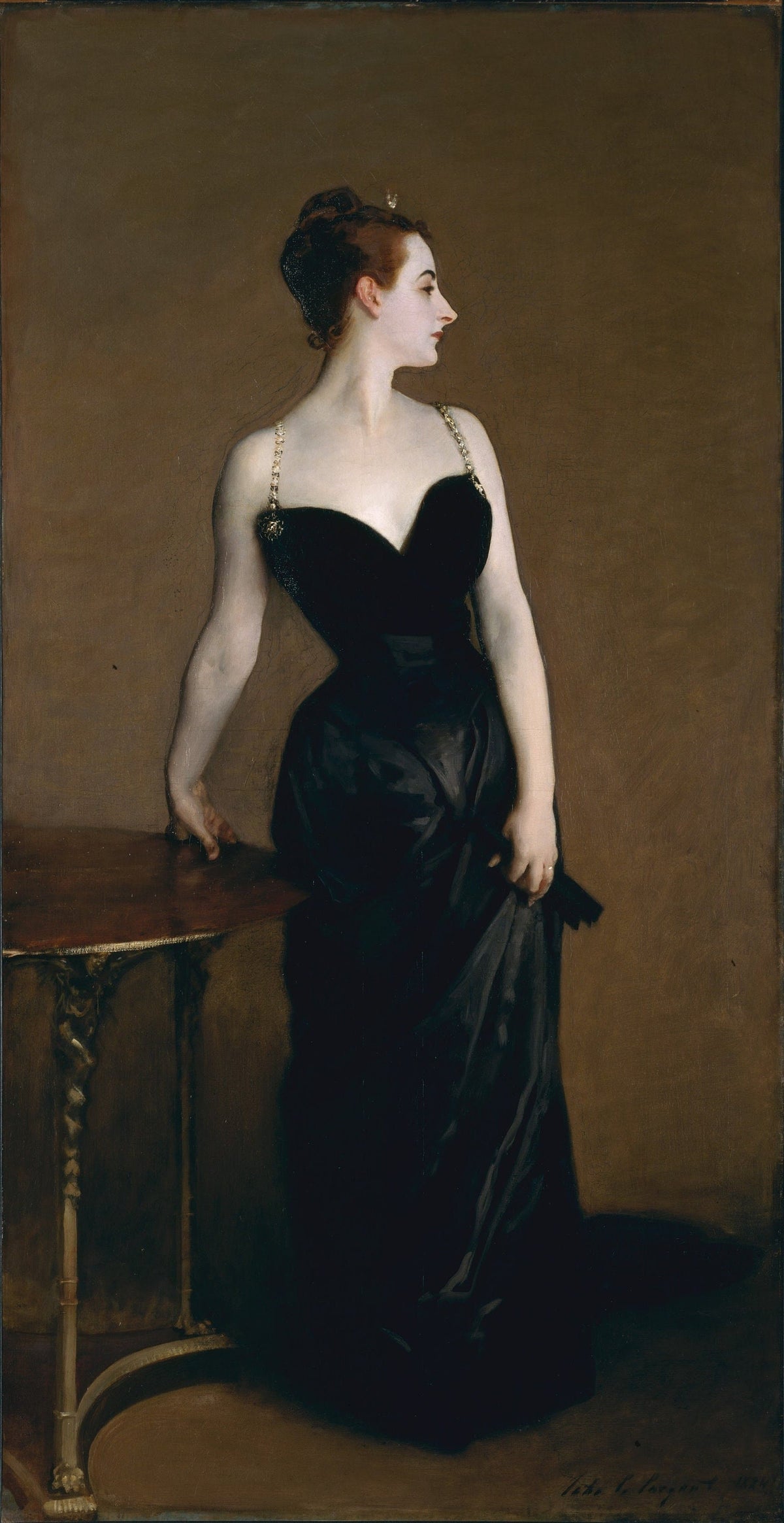 Framed Oil Painting Reproduction, Madame X Portrait by John Singer Sargent | BoselliArt hand-painted oil painting
