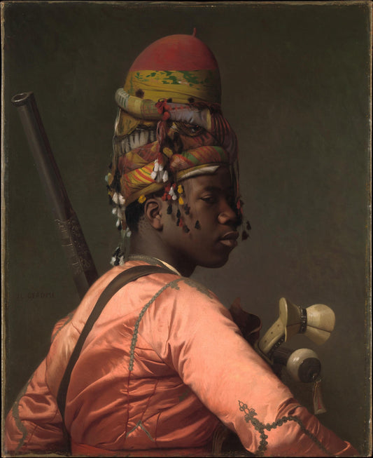 Bashi-Bazouk Oil Painting Reproduction, Jean Leon Gerome, Orientalist Wall Art | BoselliArt hand-painted oil painting