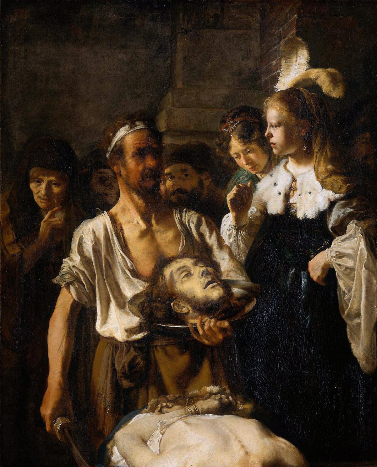 Rembrandt, John the Baptist Beheading, Oil Painting Reproduction, Framed Art | BoselliArt hand-painted oil painting