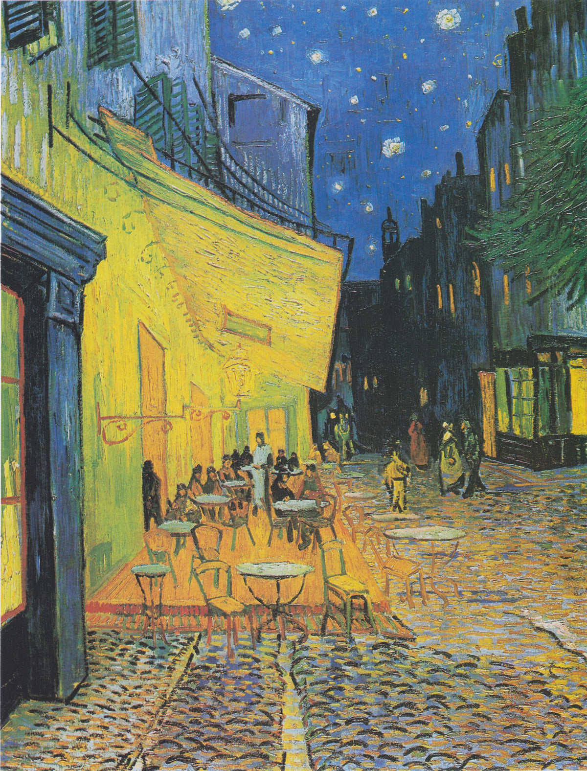 Van Gogh Cafe Terrace at Night, Oil Painting Reproduction, Framed Canvas Art | BoselliArt hand-painted oil painting