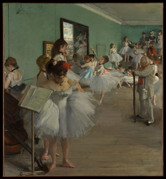 Degas "The Dance Class" Oil Painting Reproduction, Ballet Art | BoselliArt hand-painted oil painting