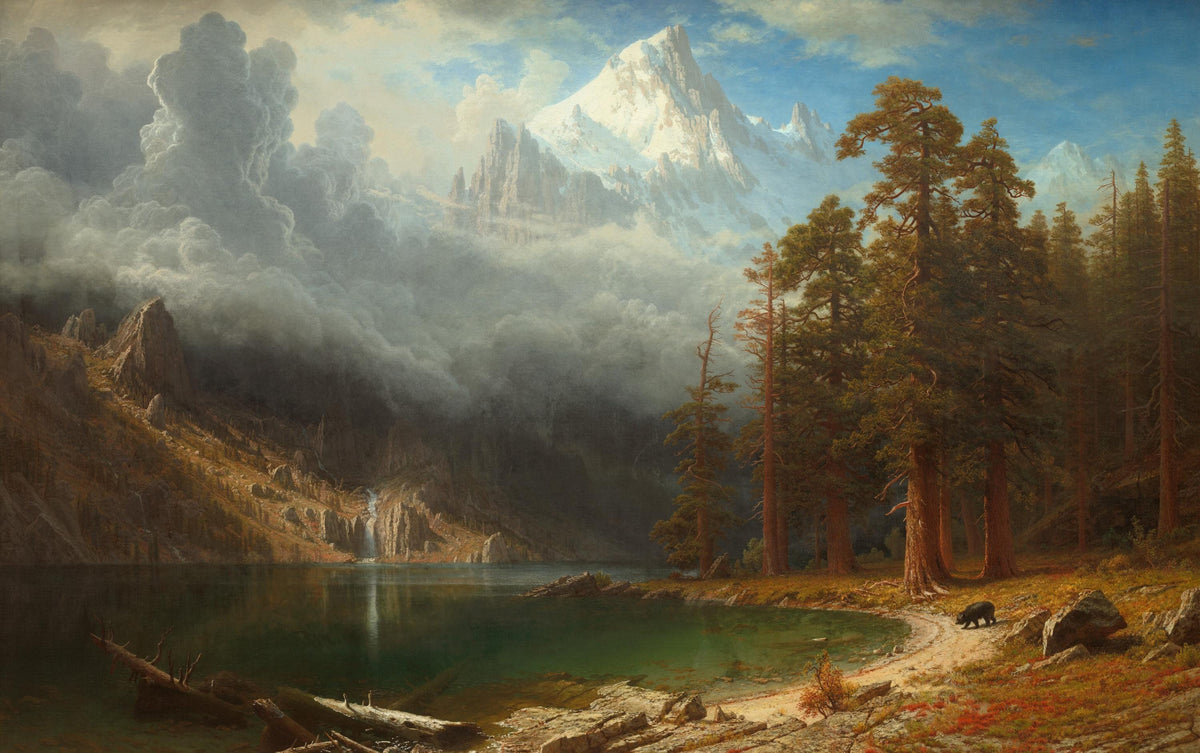 Albert Bierstadt Mount Corcoran Oil Painting Reproduction, Landscape Wall Art | BoselliArt hand-painted oil painting