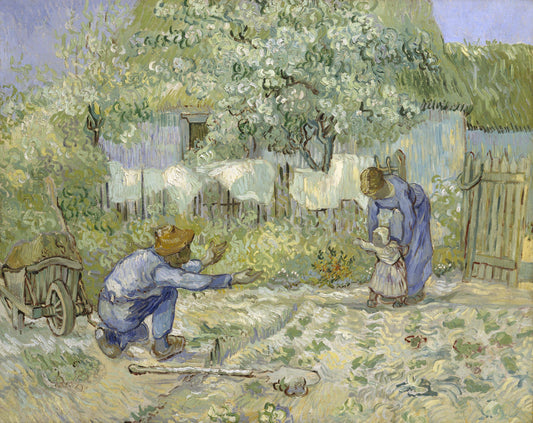Van Gogh First Steps Oil Painting Reproduction, Framed Wall Art | BoselliArt hand-painted oil painting