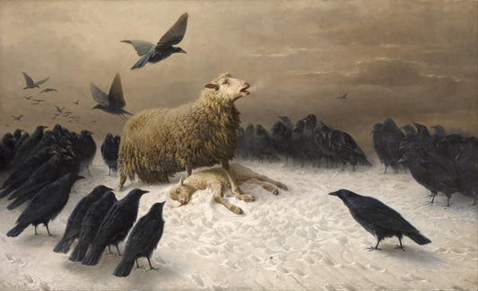 August Friedrich Schenck Anguish Oil Painting Reproduction, Framed Canvas Wall Art | BoselliArt hand-painted oil painting