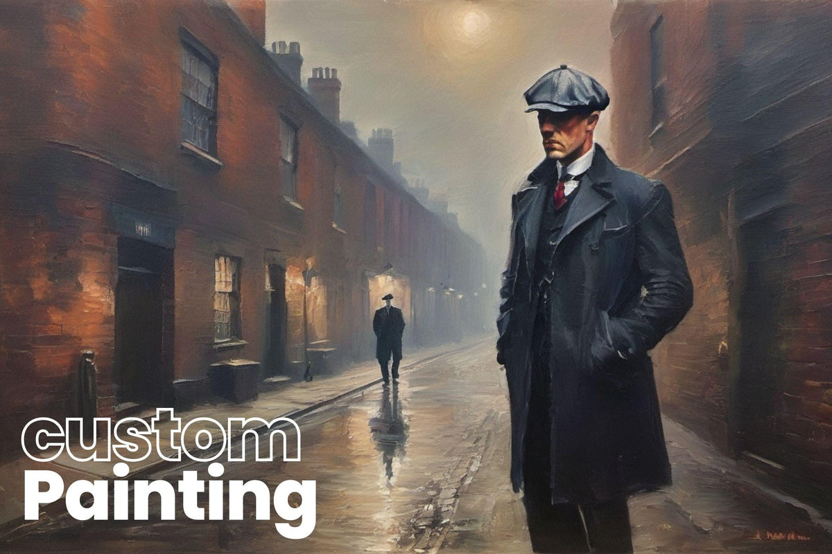 Custom Mafia Oil Painting, Personalized Gangster Portrait on Canvas | artwork image 5