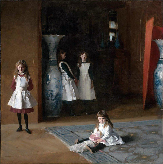 The Daughters of Edward Darley Boit, John Singer Sargent, Framed Oil Painting Reproduction | BoselliArt hand-painted oil pain