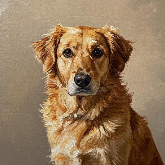 Custom Pet Portrait Painting, Hand-Painted Dog Memorial on Canvas | artwork image 2