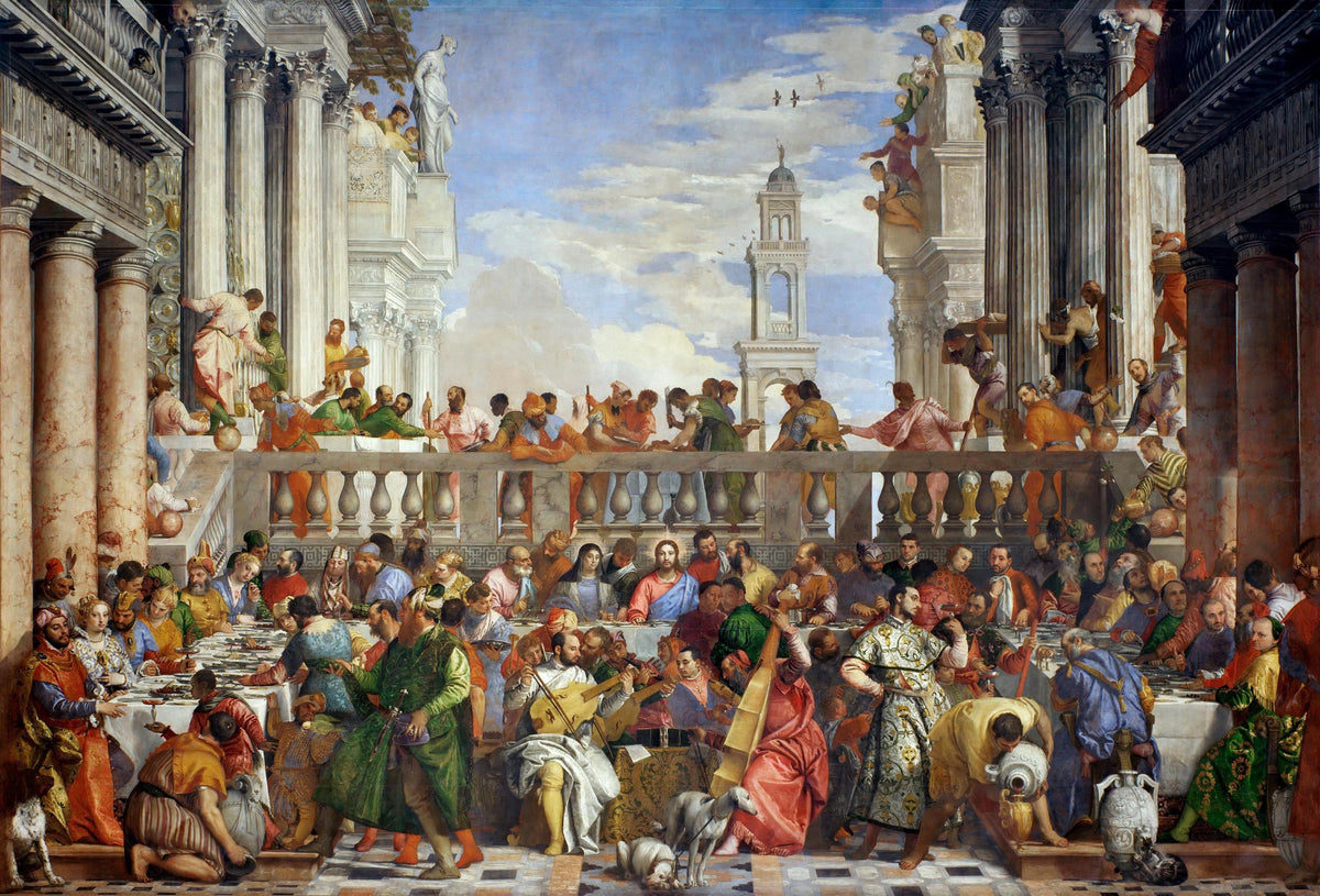 Wedding at Cana Oil Painting, Renaissance Art Reproduction, Paolo Veronese, Hand Painted wall art | BoselliArt hand-painted o